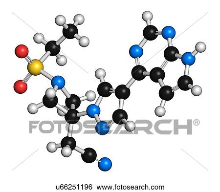 Stock Illustration - Baricitinib janus kinase inhibitor drug. Fotosearch