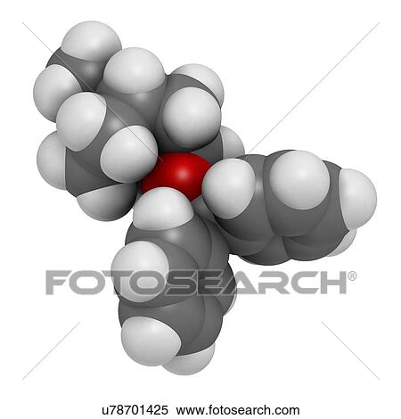 Stock Illustration - Benzatropine drug molecule. Fotosearch