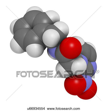 Stock Illustration - Benznidazole antiparasitic drug molecule. Fotosearch