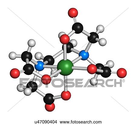 Stock Illustration - Calcium edetate drug molecule. Fotosearch