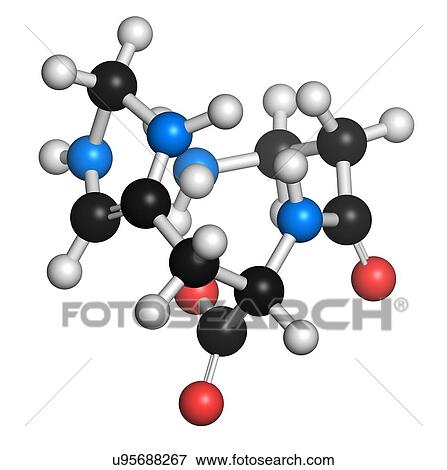 Stock Illustration - Carnosine molecule. Fotosearch
