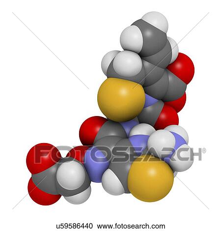 Clipart - Cefixime antibiotic drug molecule. Fotosearch