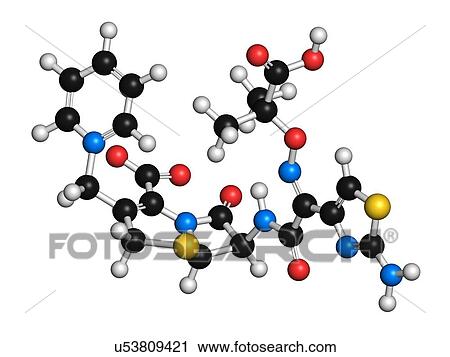 Clip Art - Ceftazidime cephalosporin antibiotic drug. Fotosearch