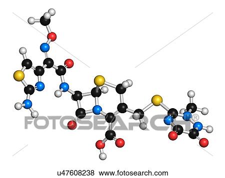 Ceftriaxone antibiotic drug molecule View Large Illustration Stock Illustration - Ceftriaxone antibiotic drug molecule. Fotosearch