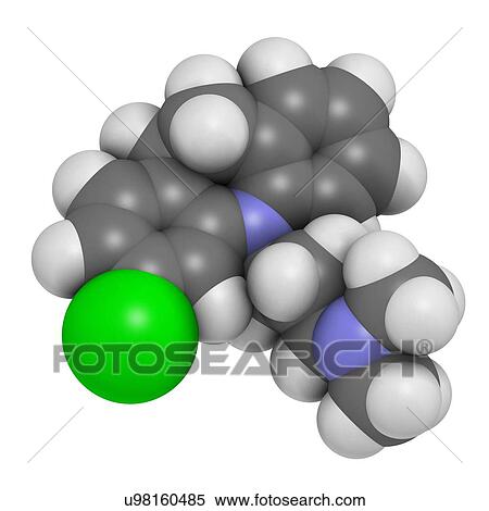 Stock Illustration - Clomipramine tricyclic antidepressant. Fotosearch