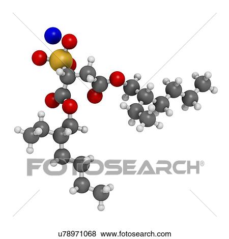 Docusate sodium stool softener drug View Large Illustration Stock Illustration - Docusate sodium stool softener drug. Fotosearch