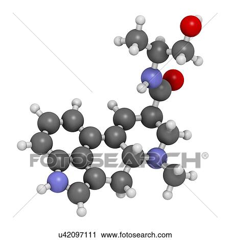 Ergometrine drug molecule View Large Illustration Clip Art - Ergometrine drug molecule. Fotosearch