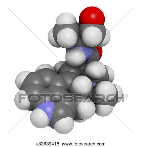 Ergometrine drug molecule View Large Illustration Stock Illustration - Ergometrine drug molecule. Fotosearch