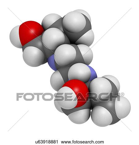 Clip Art - Ethambutol tuberculosis drug molecule. Fotosearch