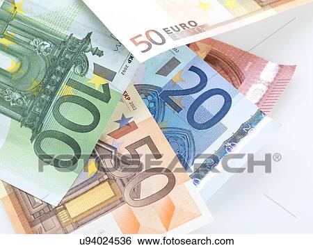 Stock Illustration - Euro banknotes. Fotosearch