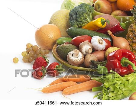 Clip Art - Fruit and vegetables. Fotosearch