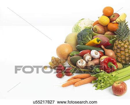Stock Illustration - Fruit and vegetables. Fotosearch