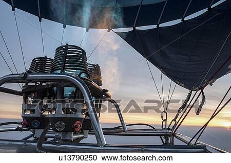 Clipart - Hot air balloon gas burner. Fotosearch
