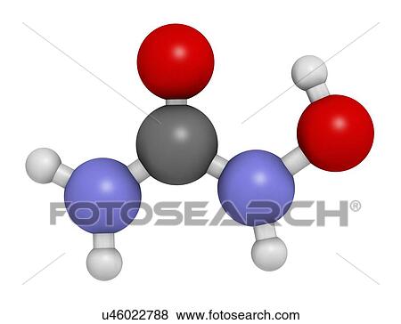 Hydroxycarbamide cancer drug molecule View Large Illustration Stock Illustration - Hydroxycarbamide cancer drug molecule. Fotosearch