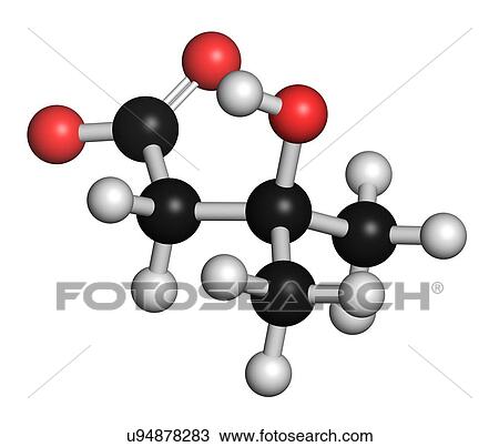 Leucine metabolite molecule View Large Illustration Drawing - Leucine metabolite molecule. Fotosearch