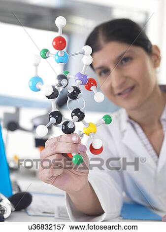 Stock Photo - Molecular Model. Fotosearch