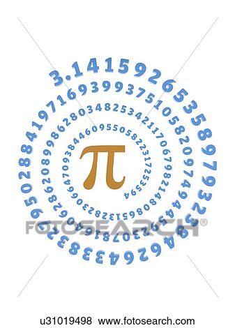 Pi symbol and number, artwork View Large Illustration Stock Illustration - Pi symbol and number, artwork. Fotosearch