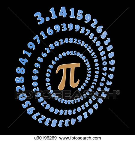 Pi symbol and number, artwork View Large Illustration Stock Illustration - Pi symbol and number, artwork. Fotosearch