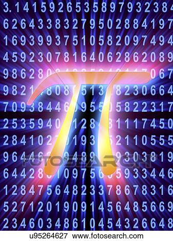 Pi symbol and number, artwork View Large Illustration Stock Illustration - Pi symbol and number, artwork. Fotosearch