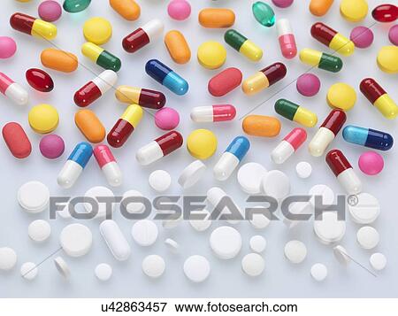 Stock Illustration - Pills. Fotosearch