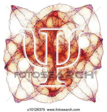 Psi symbol and artwork of a wavefunction View Large Illustration Stock Illustration - Psi symbol and artwork of a wavefunction. Fotosearch