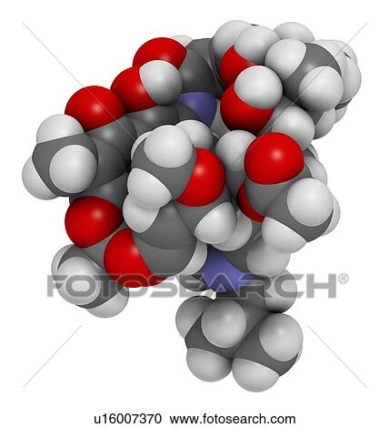Clipart - Rifabutin tuberculosis drug molecule. Fotosearch