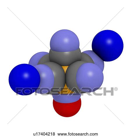 Sodium nitroprusside drug molecule View Large Illustration Stock Illustration - Sodium nitroprusside drug molecule. Fotosearch
