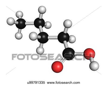 Valeric acid molecule View Large Illustration Stock Illustration - Valeric acid molecule. Fotosearch