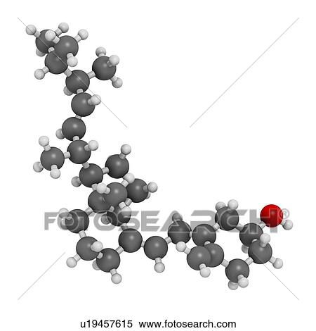 Stock Illustration - Vitamin D2 molecule. Fotosearch