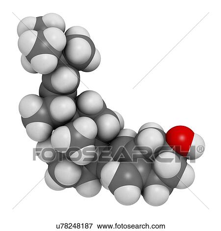 Stock Illustration - Vitamin D2 molecule. Fotosearch