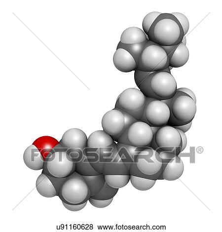 Stock Illustration - Vitamin D2 molecule. Fotosearch