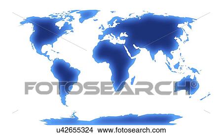 World map illustrating the 7 continents View Large Illustration Stock Illustration - World map illustrating the 7 continents. Fotosearch