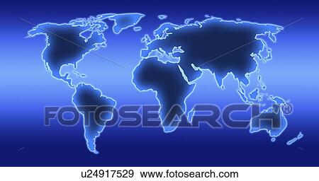 World map illustration View Large Illustration Stock Illustration - World map illustration. Fotosearch