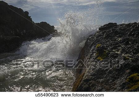 View of waves breaking at coast, Ixtapa, Guerrero, Mexico View Large Photo Image Stock Image - View of waves breaking at coast, Ixtapa, Guerrero, Mexico. Fotosearch
