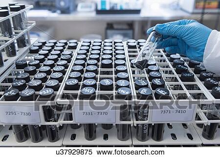 Stock Photography - "Batch samples of graphene nano material in graphene processing factory, close up". Fotosearch
