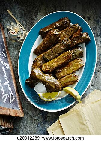 "Dolmades, overhead view" View Large Photo Image Stock Photo - "Dolmades, overhead view". Fotosearch