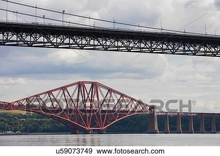 "Forth Road Bridge and the Forth Rail Bridge near Queensferry, Scotland, UK" View Large Photo Image Stock Photo - "Forth Road Bridge and the Forth Rail Bridge near Queensferry, Scotland, UK". Fotosearch