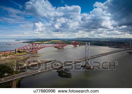 "Forth Road Bridge and the Forth Rail Bridge near Queensferry, Scotland, UK" View Large Photo Image Stock Photograph - "Forth Road Bridge and the Forth Rail Bridge near Queensferry, Scotland, UK". Fotosearch