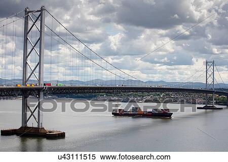 "Forth Road Bridge near Queensferry, Scotland, UK" View Large Photo Image Stock Photography - "Forth Road Bridge near Queensferry, Scotland, UK". Fotosearch
