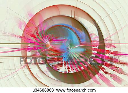 Stock Image - Fractal flames. Image courtesy of Stanley Weddington. Fotosearch