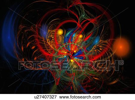 Stock Photo - Fractal flames. Image courtesy of Stanley Weddington. Fotosearch