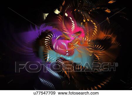 Stock Photo - Fractal flames. Image courtesy of Stanley Weddington. Fotosearch