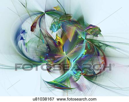 Stock Photo - Fractal flames. Image courtesy of Stanley Weddington. Fotosearch