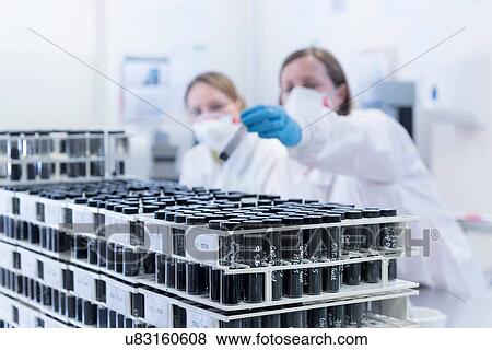 Stock Photo - Graphene sample quality control in graphene processing factory. Fotosearch
