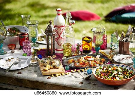 Moroccan summer picnic View Large Photo Image Stock Image - Moroccan summer picnic. Fotosearch
