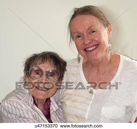 "Mother and daughter, ages 92 and 62" View Large Photo Image Stock Image - "Mother and daughter, ages 92 and 62". Fotosearch