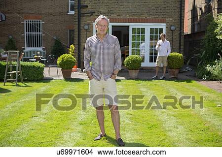 Portrait of senior man in garden View Large Photo Image Picture - Portrait of senior man in garden. Fotosearch