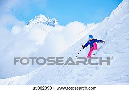 "Skier, Chamonix, France" View Large Photo Image Stock Image - "Skier, Chamonix, France". Fotosearch