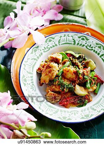 Still life of bowl of 'Padt Char Bpla' View Large Photo Image Stock Image - Still life of bowl of 'Padt Char Bpla'. Fotosearch