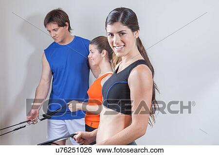 Beauty woman in the gym View Large Photo Image Stock Photograph - Beauty woman in the gym. Fotosearch